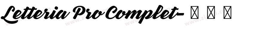Letteria Pro Complet字体转换